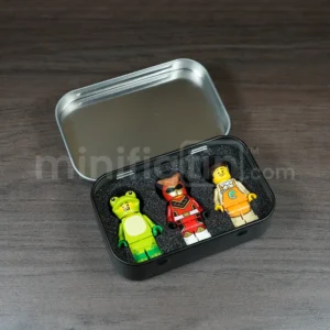 MinifigTin™ Three Minifig Case with Foam Insert
