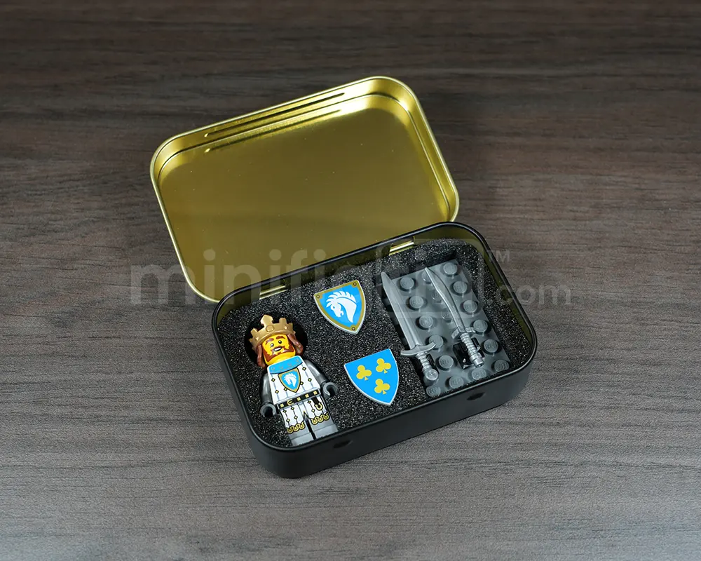 MinifigTin™ One Knight with shields + Accessory Case with Foam Insert - Image 5