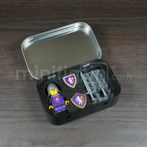 MinifigTin™ One Knight with shields + Accessory Case with Foam Insert