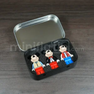 MinifigTin™ Three Mickey Minifig Case with Foam Insert