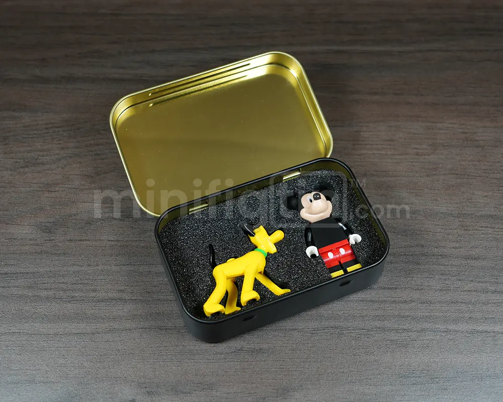 MinifigTin™ Minifig Case with Foam Insert (Mickey and Pluto) - Image 5