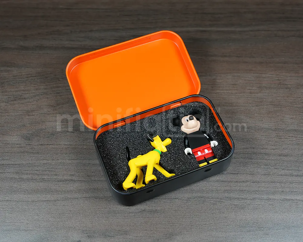 MinifigTin™ Minifig Case with Foam Insert (Mickey and Pluto) - Image 3